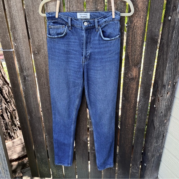 Reformation Jeans Serena High Skinny Jeans In Kasai Wash Sz 25 - Picture 10 of 16